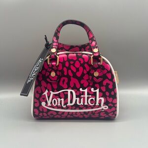 Von Dutch leopard bowing bag